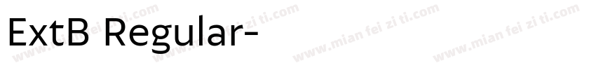 ExtB Regular字体转换